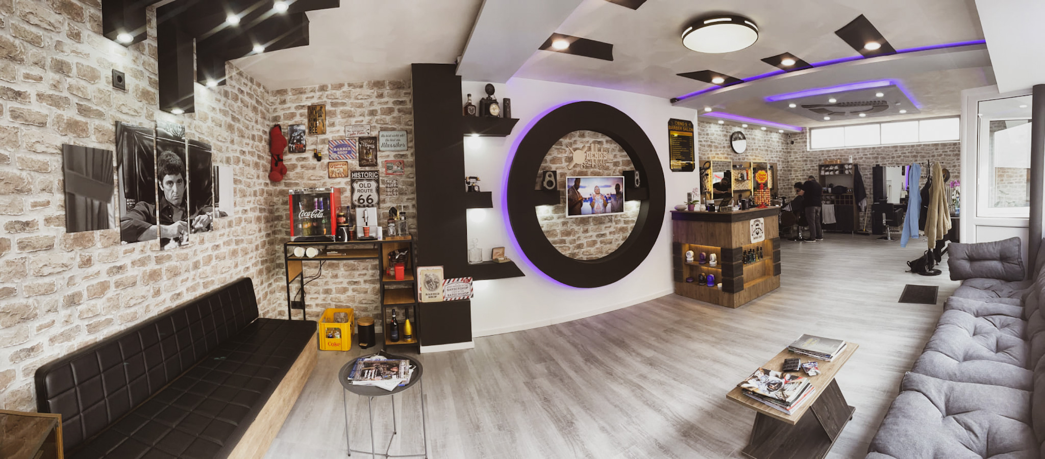 Deno's Barbersalon Bild des Salons